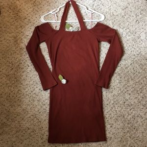 ✨final price✨ NWT Rusty orange 3/4 sleeve dress